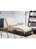 Beliani Chaiselongue MURET in Beige/Braun - (W) 163 x (H) 87 x (L) 72 cm