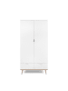 CALICOSY Schrank COPENHAGUE in Weiß - (W) 90  x (H) 180  x (L) 55  cm