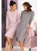 Vivance Active Nachthemd in taupe + rosa