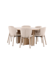 ebuy24 Essgruppe Strada (6-teilig) Whitewash 120 x 120 cm
