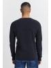 BLEND Rundhals Strickpullover Basic Langarm Sweater in Schwarz
