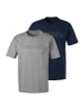 Bench T-Shirt in grau-meliert, navy