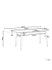 Beliani Esszimmertisch CALIFORNIA in Braun/Schwarz/Gold - (W) 90 x (H) 78 x (L) 160 cm