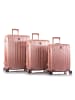 Heys Xtrak 4 Rollen Kofferset 3-teilig mit Dehnfalte rose gold