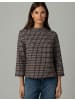 More & More Karosweatshirt in jersey check black