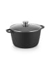 relaxdays Suppentopf in Schwarz - 10 Liter
