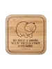 Mr. & Mrs. Panda gläseruntersetzer Wombat mit Spruch in Transparent