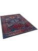 Pergamon Teppich Pop-Vintage Bordüre in blau