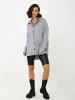 Awesome Apparel Button-down Bluse in Grau