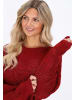 usha FESTIVAL Sweater in burgundy