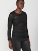 KOROSHI Langarm-T-Shirt in SCHWARZ