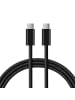 Platyne USB-C-auf-USB-C-Kabel in Schwarz