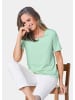 GOLDNER Kurzgröße:  Knitterarmes Shirt mit Elasthan in mintgrün