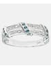 Diamant L'éternel Eternity-Ring aus 375 Weißgold mit Diamant gedreht