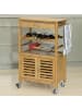 SoBuy Servierwagen in Natur - (B)60 x (H)92 x (T)36cm