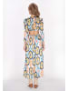 IZIA Women Dress in blue multicolor