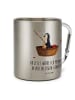 Mr. & Mrs. Panda Tasse Pinguin Angelboot mit Spruch in Silber