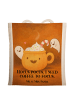 Mr. & Mrs. Panda Tragetasche Kaffee Gespenst Design mit Spruch in Weiß