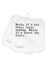 Mr. & Mrs. Panda Topfuntersetzer Maybe it's not about... mit Spruch in Weiß