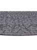 NORTHRUGS In- & Outdoor Wendeteppich Porto Schwarz Silber rund