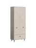 ebuy24 Kleiderschrank Notes Beige 80 x 35 cm
