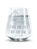 Mr. & Mrs. Panda Trinkglas Sternzeichen Löwe mit Spruch in Transparent