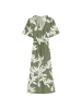 Marc O'Polo Kleid mit elastischer Taille flared in Medium Green