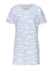 Vivance Active Sleepshirt in hellblau-weiß-gemustert