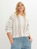 WITT WEIDEN Pullover in ecru-khaki-gestreift