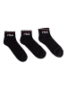 Fila 3er-Set: Socken in Black