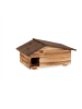 relaxdays Igelhaus in Braun - (B)46 x (H)24 x (T)33,5 cm
