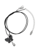 faina Women Cord Necklace With Pendant in Black