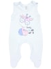 TupTam Baby Mädchen Strampler mit Fuß 3er Pack in grau/rosa