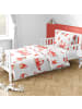 TRAUMHELDEN Baby Bettwäsche-Set "Feuerwehr - Little Hero" in Weiß/Rot