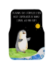 Mr. & Mrs. Panda Fußmatte Fürs Auto Pinguin Surfer mit Spruch in Schwarz