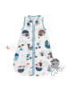 Schlummersack Musselin Babyschlafsack, 0.5 TOG in Hellblau-Rot