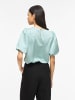 Vila Oberteil mit kurzen Ärmeln in Blue Surf