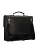 Leonhard Heyden Bergamo Aktentasche Leder 38 cm Laptopfach in schwarz