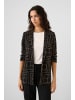 Soaked in Luxury Blazer SLShirley Casual fit in Black W. walnut Monogram