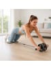 relaxdays Bauchroller in Grau - (B)36 x (H)15,5 x (T)129 cm
