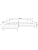 ebuy24 Sofa Lido Braun 290 x 170 cm