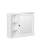 relaxdays Spiegelschrank in Weiß - (B)60 x (H48 x (T)18 cm