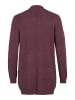 Vila Feinstrick Basic Cardigan Stretch mit Taschen VIRIL in Bordeaux