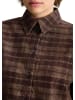 Marc O'Polo DENIM Karierte Cordbluse relaxed in Medium Brown