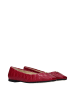 Jimmy Choo Pink Leder Ballerina Flache Schuhe
