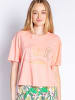 P.J. Salvage T-Shirt Cozy Casual in Rosa