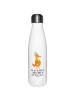 Mr. & Mrs. Panda Wasserflasche Fuchs Koch mit Spruch in Weiß