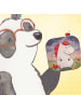 Mr. & Mrs. Panda Tassenuntersetzer Einhorn Wut Design ohne Spruch in Weiß