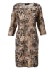 Aniston SELECTED Minikleid in camel-schwarz-offwhite-orange-braun