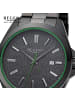 Regent Armbanduhr-Analog schwarz groß (ca. 41mm) Regent Metallarmband